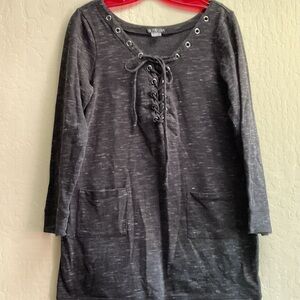 VENUS Black (dark grey) Knit Dress, size L